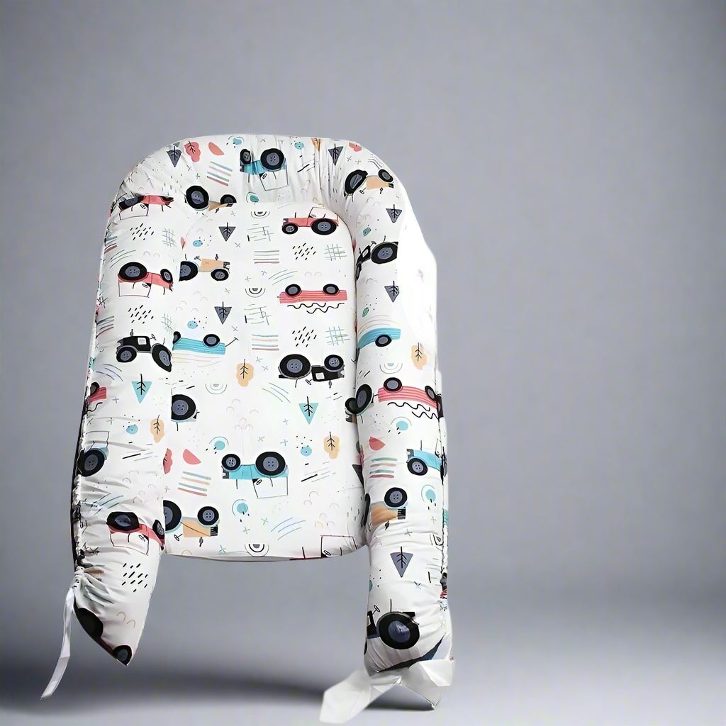 Berceau Bébé - NidPortableBébé™ - Voiture Bleue - L'Univers de Babychou