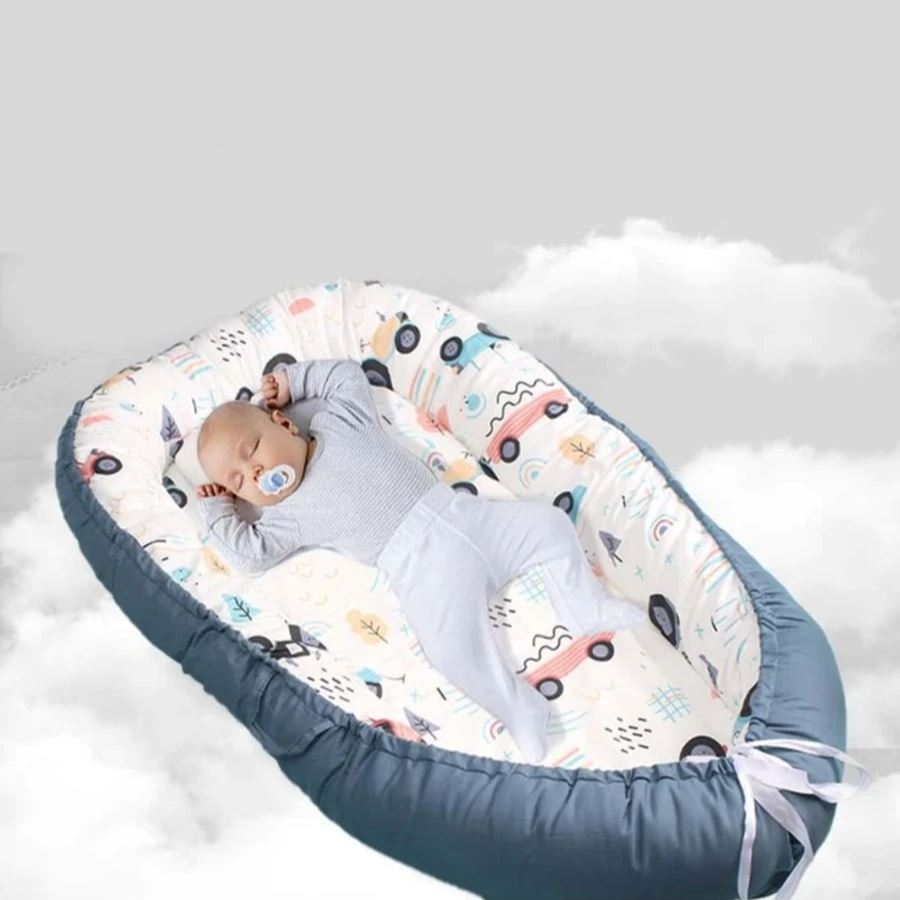 Berceau Bébé - NidPortableBébé™ - Voiture Bleue - L'Univers de Babychou
