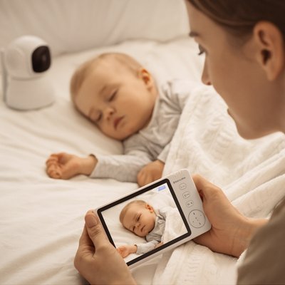 Camera bebe babyphone et maman