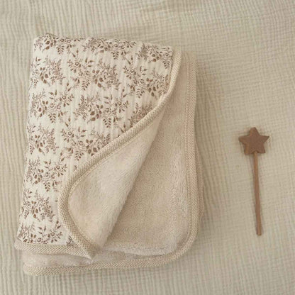 Couverture bébé fleurs