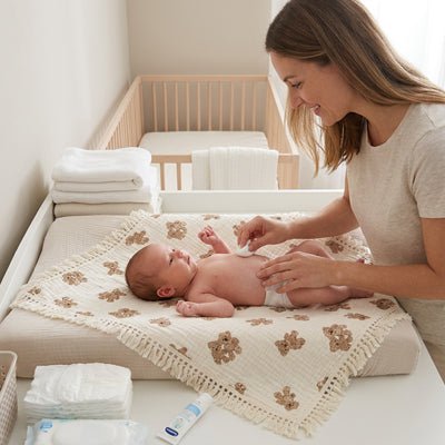 couverture bébé mon ourson mousseline ultra douce maman et bébé