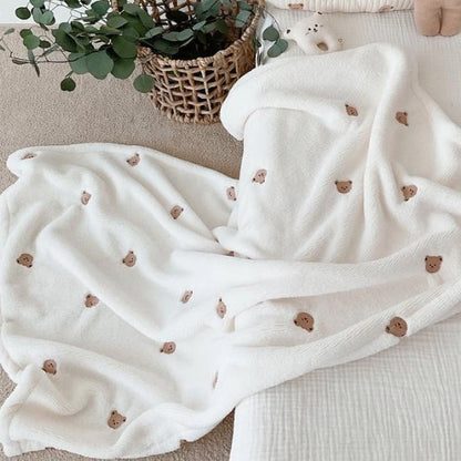 Couverture bébé motifs ours