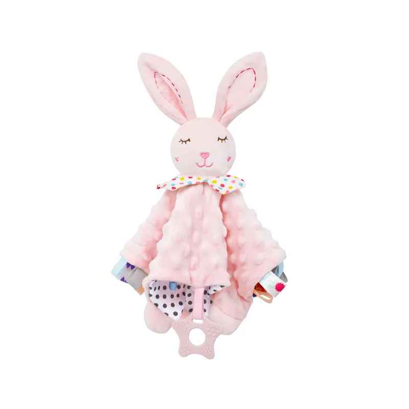 Doudou Lapin ultra doux avec hochet