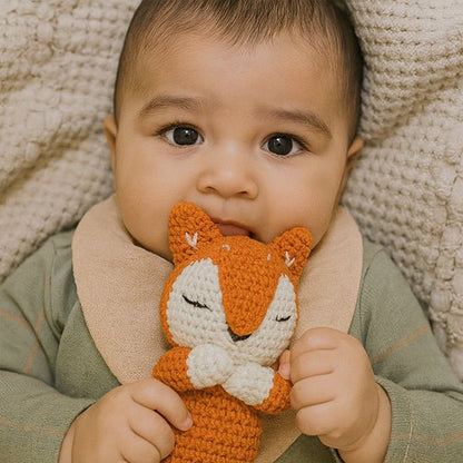 doudou renard avec bébé