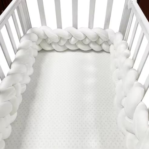 Tour de Lit Bébé - CozyKnot™ - Blanc - L'Univers de Babychou