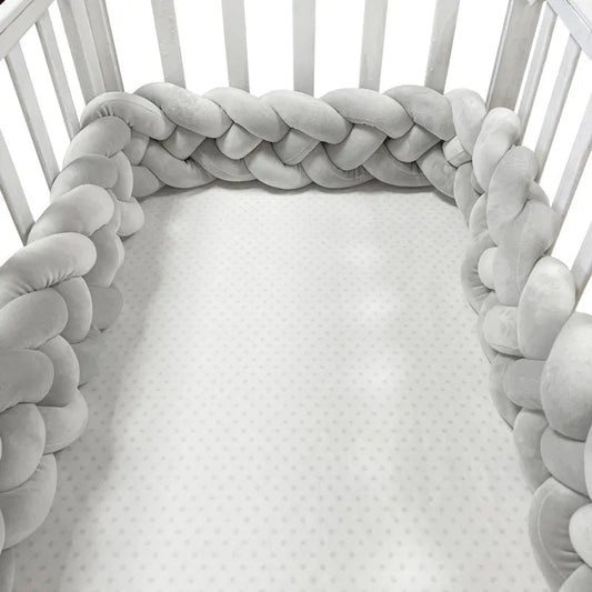 Tour de Lit Bébé - CozyKnot™ - Gris - L'Univers de Babychou
