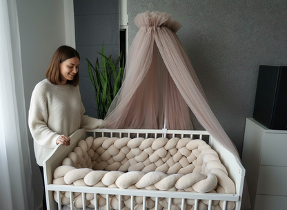 tresse de lit beige et maman 2M 3M 4M