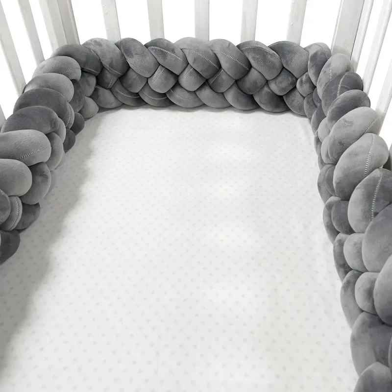 Tresse de lit gris foncé Pare - chocs