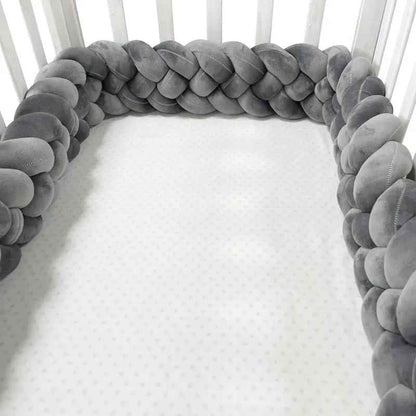 Tresse de lit gris foncé Pare - chocs