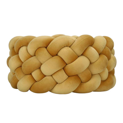 tresse de lit jaune enroulée