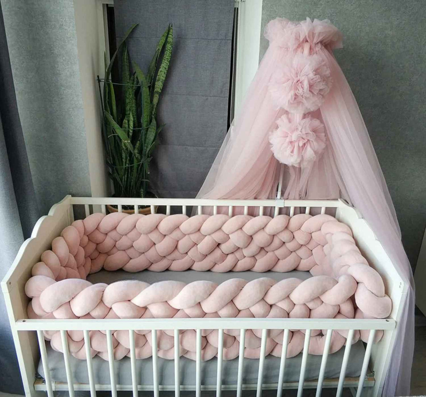 tresse de lit rose dans un lit 2M 3M 4M