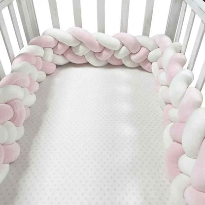 Tresse de lit rose & blanche tour de lit
