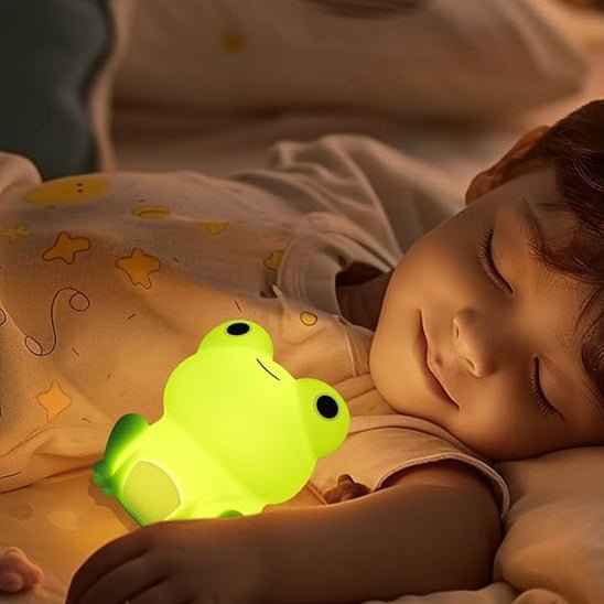 Veilleuse ma petite grenouille enfant qui fait la sieste
