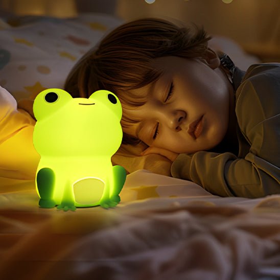 Veilleuse ma petite grenouille enfant qui dort