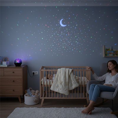 Veilleuse projecteur | ciel étoilé - L'Univers de Babychou